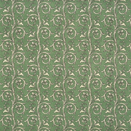 Green Dappled Garland Print Italian Paper ~ Carta Varese Italy